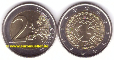 2 Euro Sondermünze Portugal 2025 Nachhaltige Entwicklung